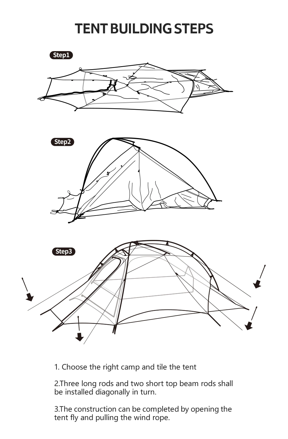 Cheap Goat Tents  CloudUp Wing 2 Man Tent Ultralight Portable Silicon Coated 15D Nylon Hiking Camp Tent Tents 